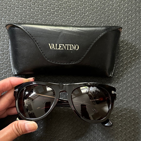Valentino Accessories - Valentino Tortoise Shell Sunglasses w/Case